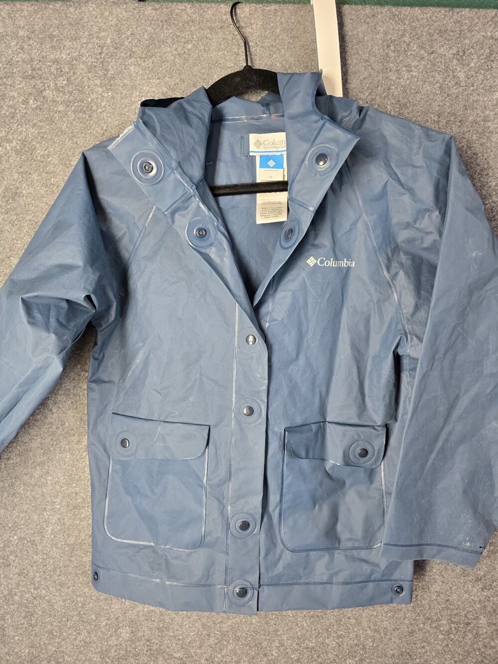 Vintage Columbia Jacket PVC Size Medium
